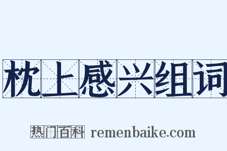 枕上感兴组词是什么意思的图片